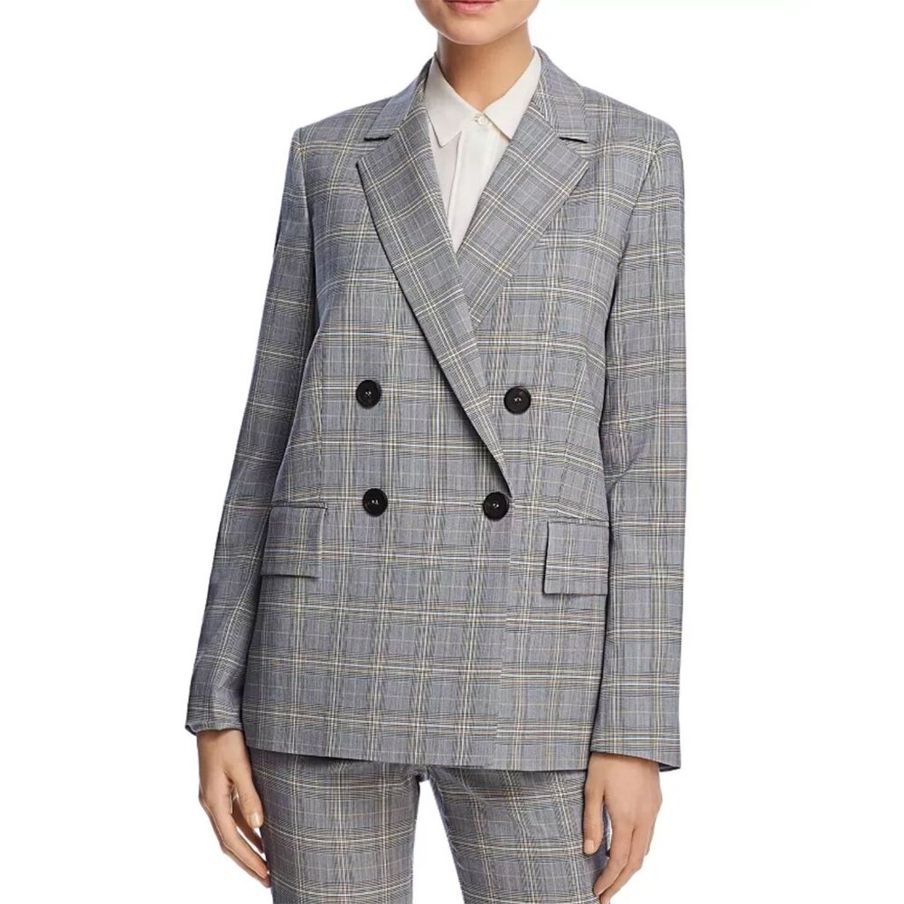 Theory Piazza Jacket in Maple Check